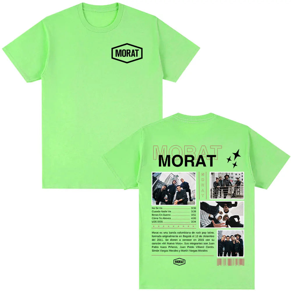 Morat Band Graphic T-shirts Men Women Clothing Fashion Hip Hop T-shirt Casual Cotton Oversized Short Sleeve T Shirts Streetwear