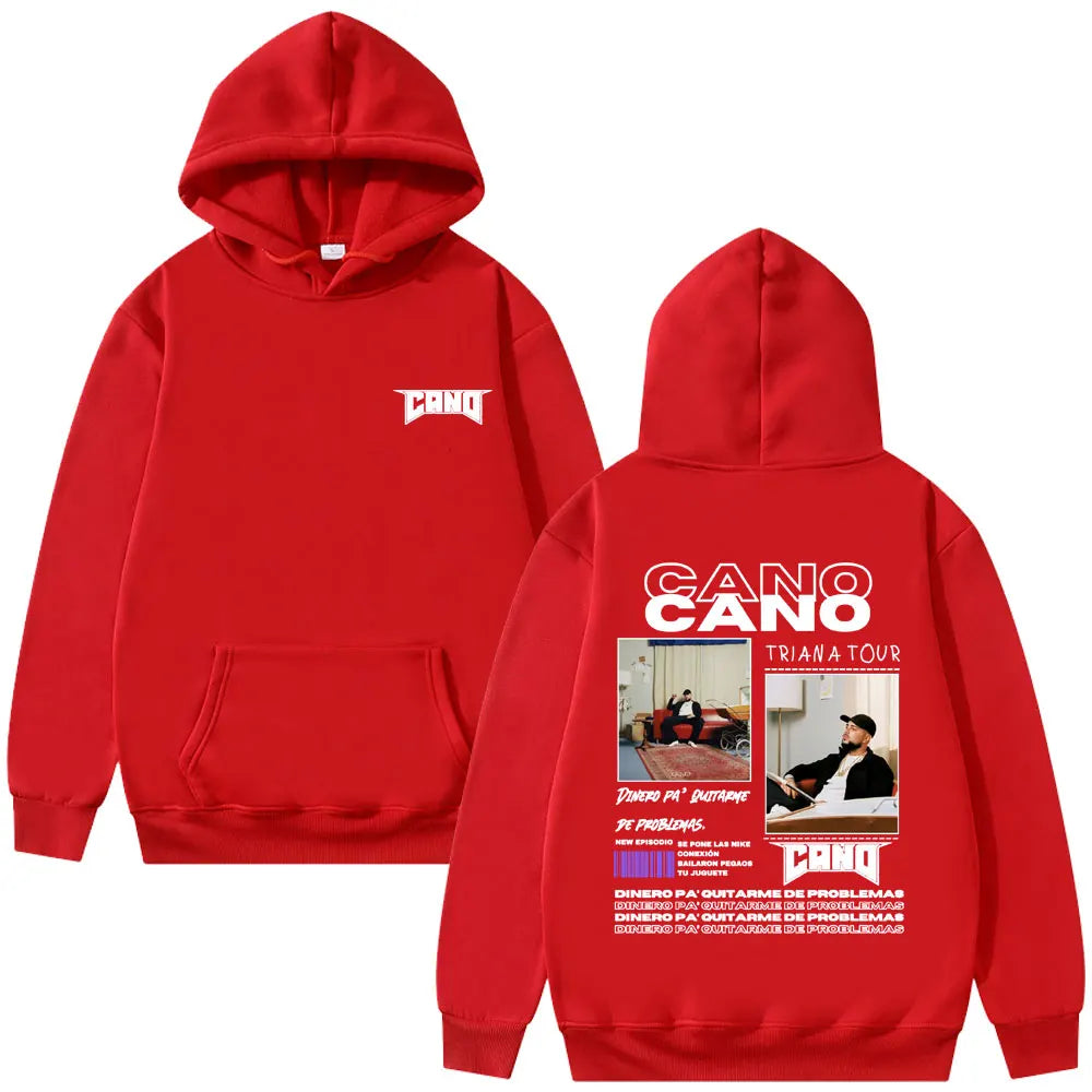 Rapper Cano Triana Tour Album 2025 Hoodies Men Women Fashion Hip Hop Street Sweatshirt Men's Oversized Hoodie Vintage Streetwear