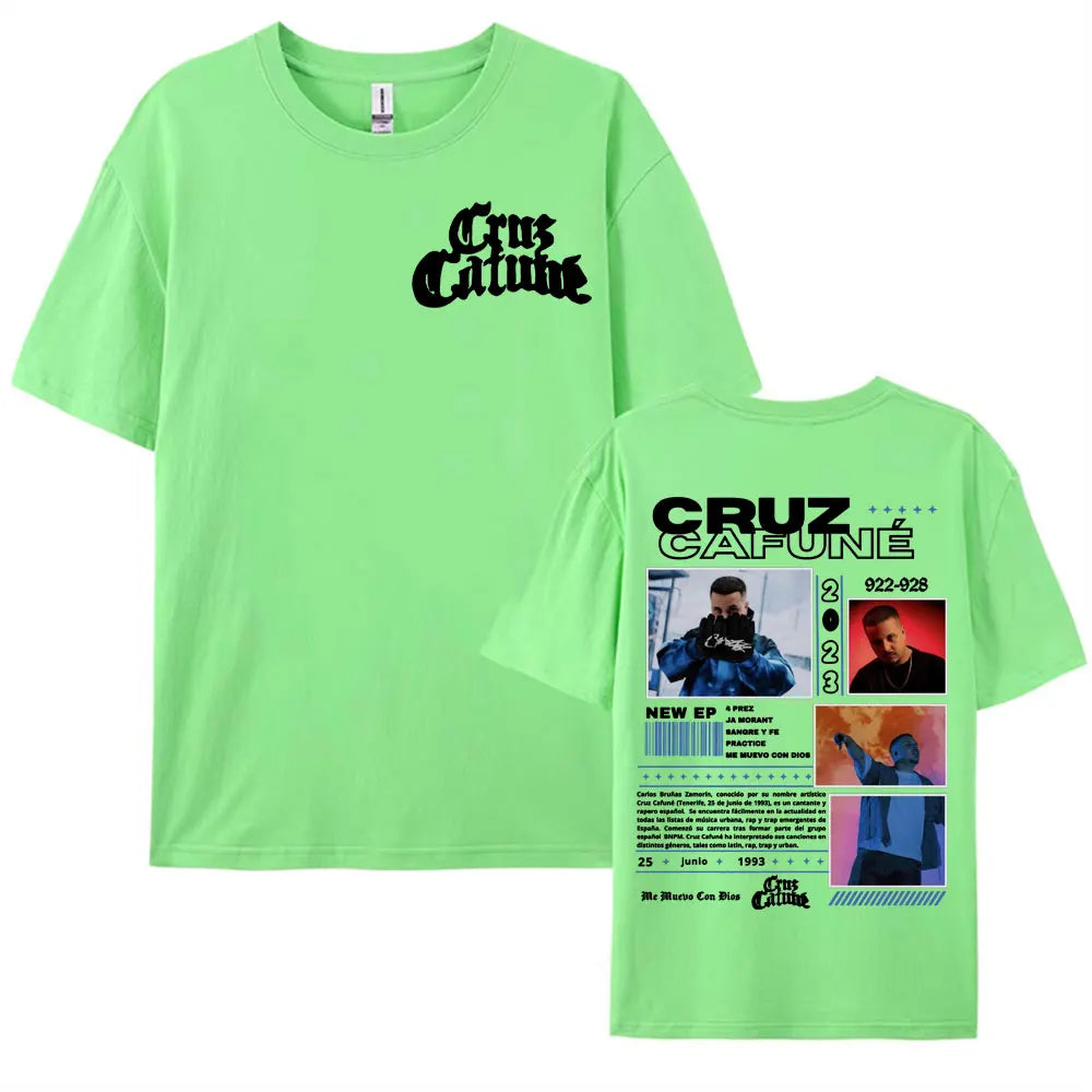 Rapper Cruz 922-928 Album Tour Merch T-shirt Men's Clothing Hip Hop Vintage Fashion T Shirts Summer O-Neck Tops Casual T Shirt