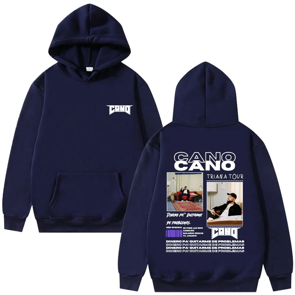 Rapper Cano Triana Tour Album 2025 Hoodies Men Women Fashion Hip Hop Street Sweatshirt Men's Oversized Hoodie Vintage Streetwear