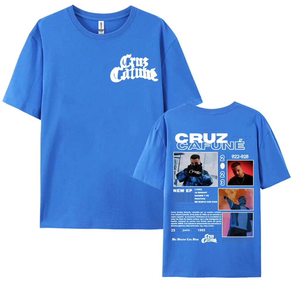 Rapper Cruz 922-928 Album Tour Merch T-shirt Men's Clothing Hip Hop Vintage Fashion T Shirts Summer O-Neck Tops Casual T Shirt
