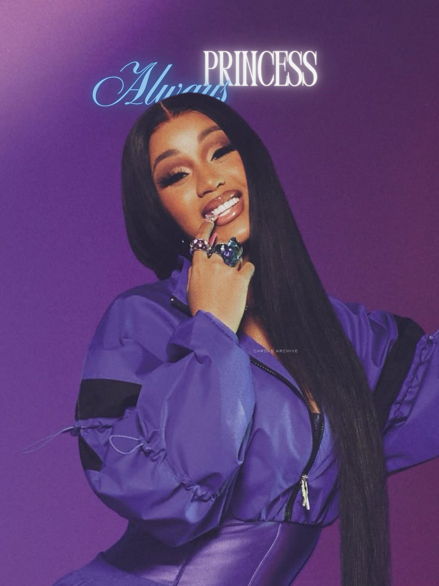 Cuadro Cardi B "Always Princess"
