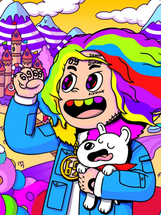 Cuadro 6ix9ine "Sin Texto"