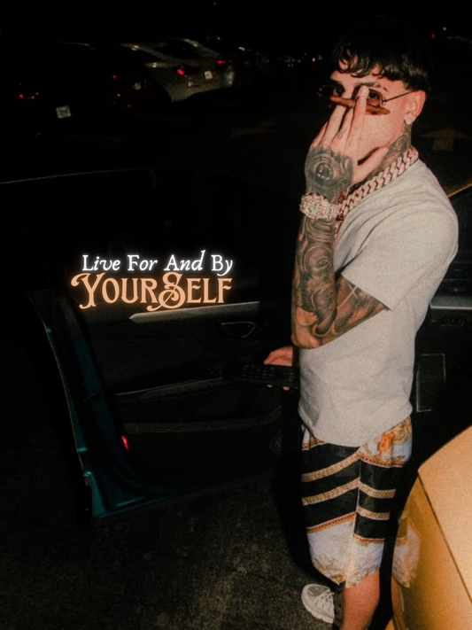 Cuadro Luar La L "Live For And By Yourself"