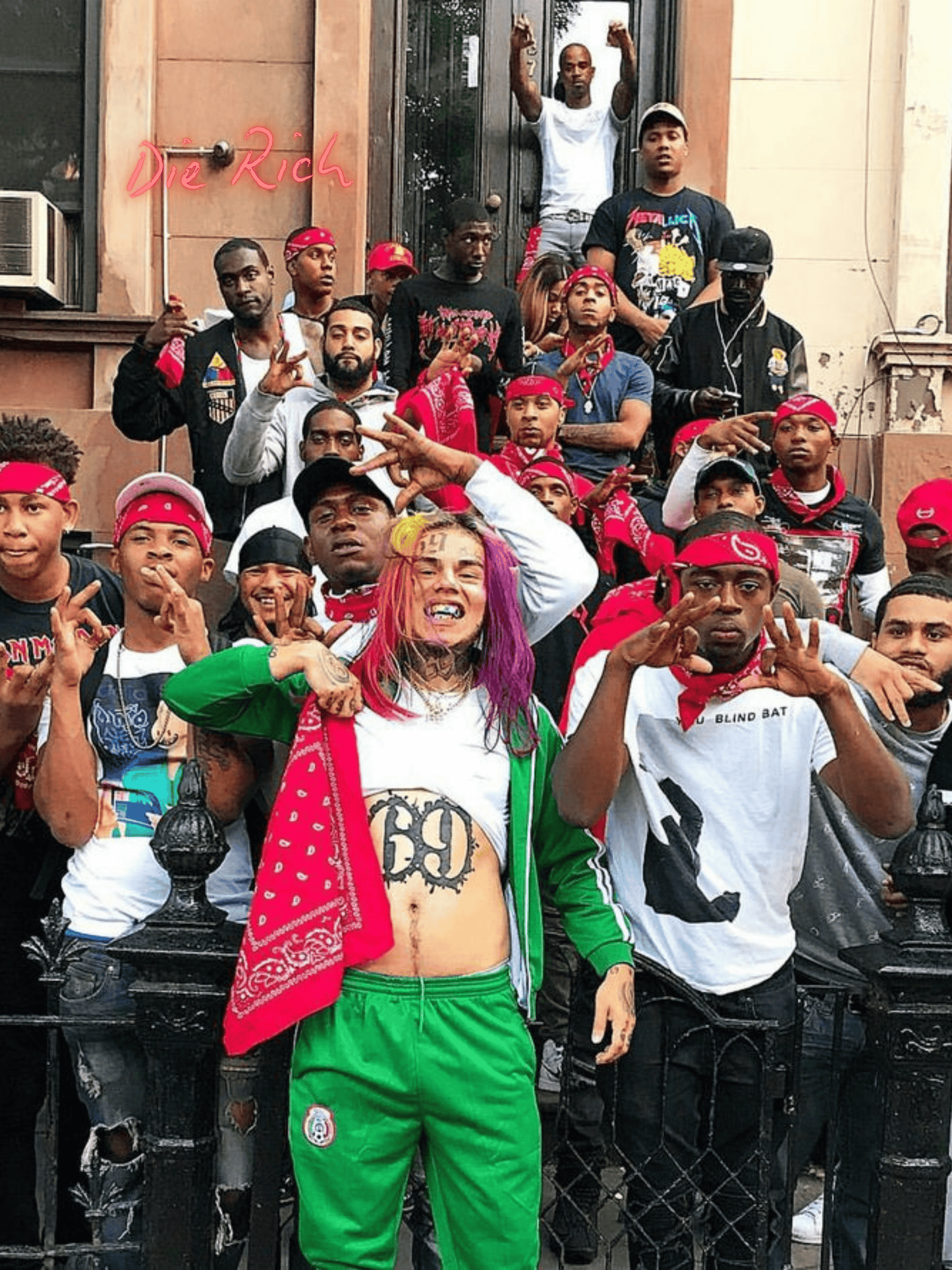 Cuadro 6ix9ine "Die Rich"