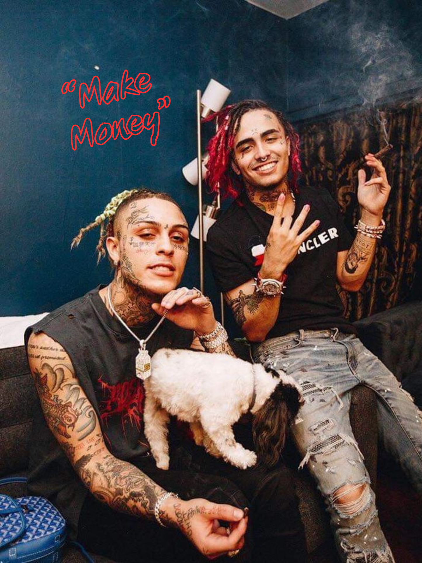 Cuadro Lil Pump & Lil Skies "Make Money"