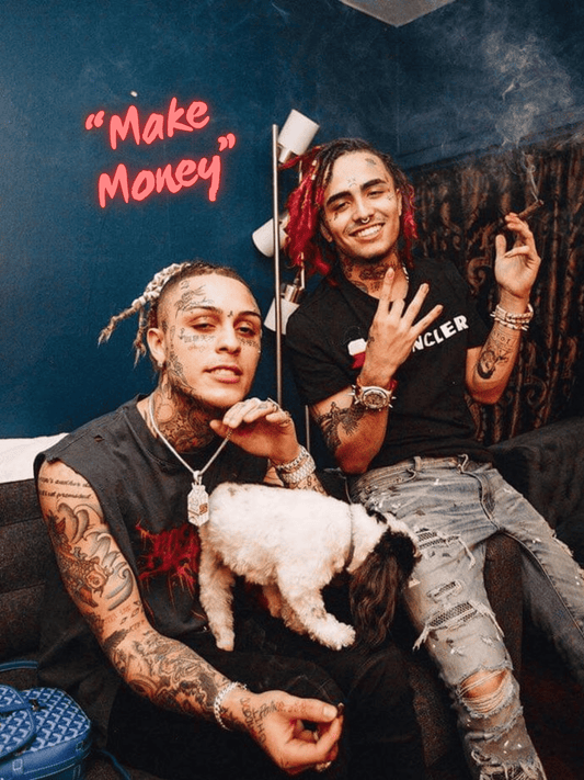 Cuadro Lil Pump & Lil Skies "Make Money"