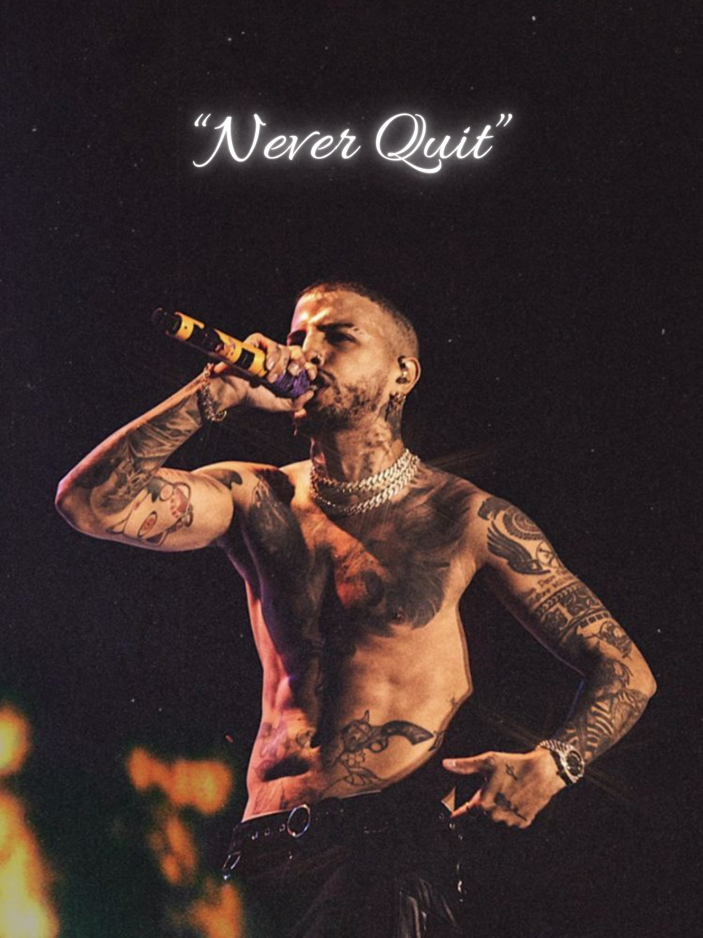 Cuadro Rauw Alejandro "Never Quit"