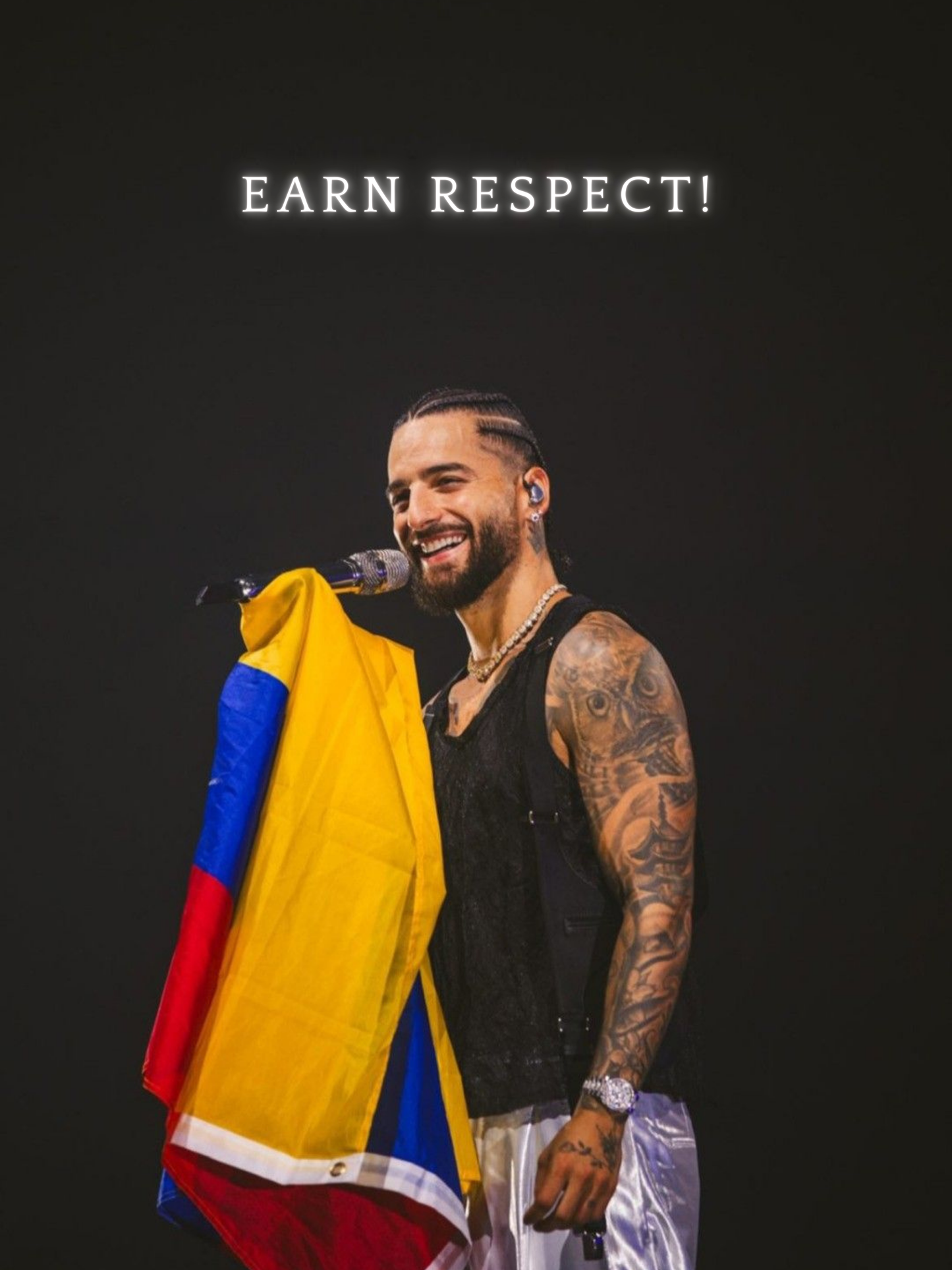 Cuadro Maluma "Earn Respect !"