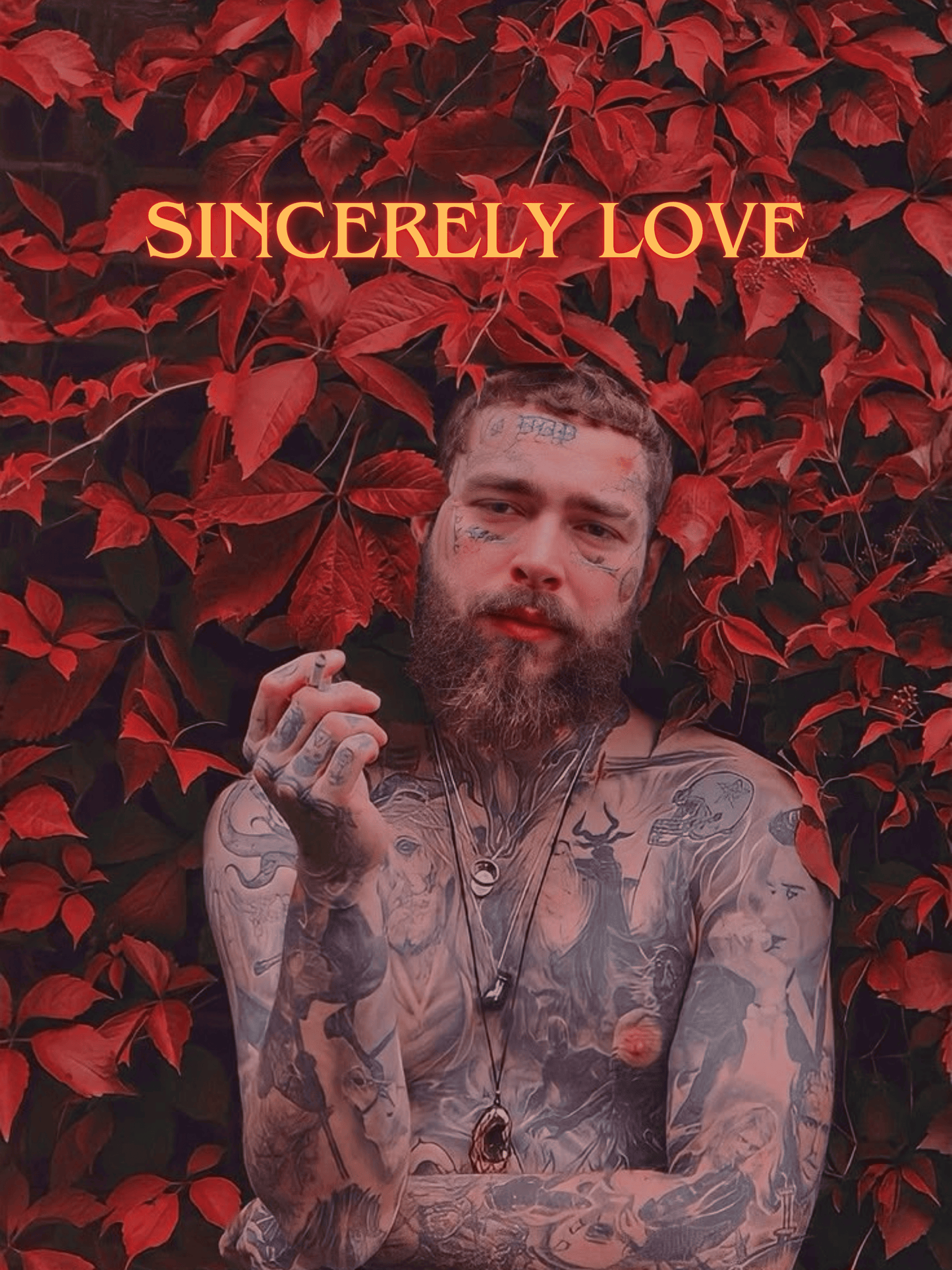 Cuadro Post Malone "Sincerely Love"