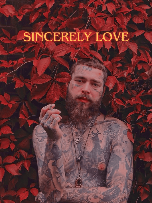 Cuadro Post Malone "Sincerely Love"