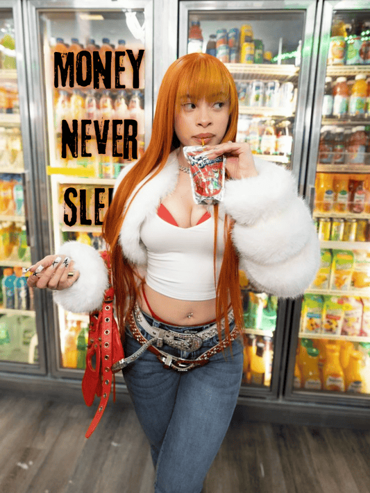 Cuadro Ice Spice "Money Never Sleep"