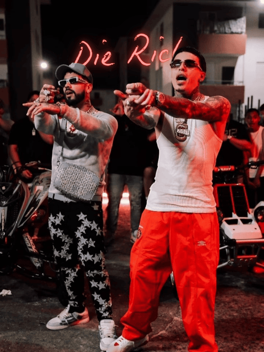 Cuadro Anuel AA & Luar La L "Die Rich"